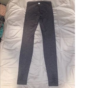 Lululemon gray wunder under leggings